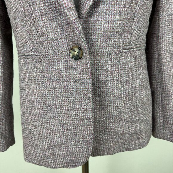 J Crew Parke Blazer Jacket Womens 4 English Birdseye Twill Wool Academia Preppy - Picture 6 of 15